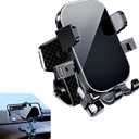 leechio 1 PC Dashboard Cell Phone Holder, 360 Degree Rotating Dashboard Phone Holder, Multifunctional Anti-slip Center Console Navigation Bracket, Suitable for 4-7 Inch Mobile Phones (Black)