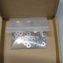 6# Flat Washers OD 3/8'' 304 Stainless Steel Washers SAE Metal Washers,Pack of 200