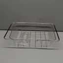 Stainless Steel Dish Rack,Expandable Deep & Large Dish Drying Rack, Over The Sink, in Sink or on Counter Dish Drainer, rustproof (Small)