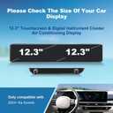 (4Pack) 2024 2025 2026 Sorento Screen Protector for Kia Sorento (Dual 12.3Inch+AC) (LX/S/EX/SX/SX Prestige/X-Line/X-Pro), 2026 2025 Sorento Hybrid Accessories Ultra HD Protective Film