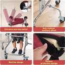 Rehabilitation Walker for Children – Adjustable 6-Wheel Anti-Tilt Walking Aid with Safety Lock for Cerebral Palsy, Hemiplegia & Post-Surgery Recovery, 220 lbs Max