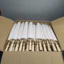 Aodaer 50 Pieces White Paper Umbrella 23.6 Inch Decorative Chinese Japanese Parasol Umbrella Crafts Vintage DIY Painting Decor Paper Thank You Card Wedding Favor for Wedding Props Bridal Party
