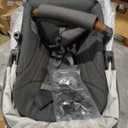 UPPAbaby RumbleSeat V3 Second Lower Seat - Compatible with Vista V2 and Vista V3 - All-Weather Seat + Magnetic Buckle Adapters Included - Greyson (Charcoal Mlange/Carbon Frame/Saddle Leather)