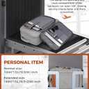 Vancropak Carry on Backpack, Flight Approved 18x14x8 Travel Backpack with 3 Packing Cubes, Expandable Large 40L Travel Bag fits 17.3" Laptop, Anti Theft Luggage Suitcase Weekend for Women Men, Grey