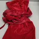 Christmas Decorations - Christmas Decor - 6 Ft Giant Bows for Christmas Tree - Big Red Velvet Bow for Tree Topper Window Wall Mantle - Indoor Home Room Party Valentines Xmas Decoration