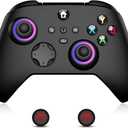 VidPPluing Controller for Xbox, Xbox One, Xbox One X|S, Xbox Series X|S, 2.4GHz Wireless Controller with RGB Light, Turbo Function and Motion Sensor, Thumb Caps Included - Black 