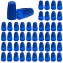 50PCS Waterproof Wire Electrical Connectors, Outdoor Seal Electrical Twist Nuts Caps Cable Terminal Connector for Landscape Light, Irrigation Valves, Wet Location Installation, 22AWG-12AWG, Blue