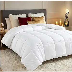 Utopia Bedding Comforters Queen Size, All Season Duvet Insert, Down Alternative Queen Comforter with Corner Tabs, Machine Washable Bed Comforter 88 x 88 Inches (White)