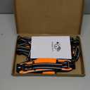 PHOEPET Reflective Dog Harness Large Breed Adjustable No Pull Vest with Handle 2 Metal Rings 3 Buckles [Easy to Put on & Take Off](XL, Orange)