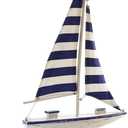 Gift Craft Striped Sail Boat