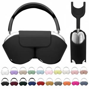 Maxjoy for Apple Airpods Max Smart Case Cover, Soft PU Leather Protective Cover Accessories for Airpod Max with Sleep Mode, Anti-Dust Travel Carrying Case for Airpods Pro Max Headphones, Black