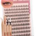 Spider Lash Clusters Kit Breeze Wispy Eyelash Clusters Natural Fluffy Lash Extension Kit D Curly Eyelash Extension Kit Light Cluster Eyelash Extensions DIY Individual Lashes Clusters by TNFVLONEINS