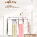 SortRax Plastic Extra Capacity Legal Size Hanging File Folders, 2" Pastel Expanding Pocket, Heavy Duty for Filing Cabinet, Insertable 1/5-Cut Tabs - 12 Pack