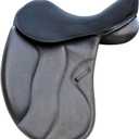 Acavallo Ortho Pubis Gel in Dressage Seat Saver with Dri-Lex, Large, Black