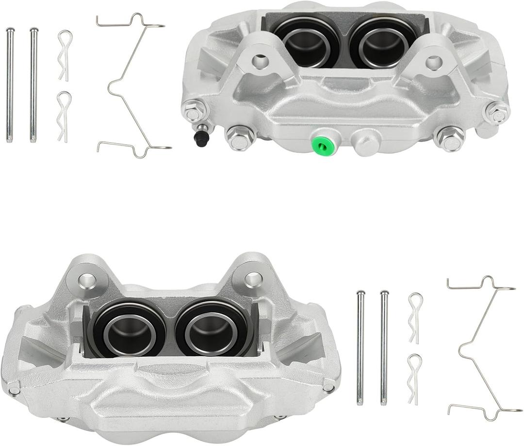 Front Disc Brake Caliper Assembly fit for 2005-2014 Toyota Tacoma, 00-06 Tundra, 2016-2023 Tacoma, 2003-2009 4Runner Caliper Casting #13WG, Front Left and Right Caliper set with 2PC, 19-2984+19-2985