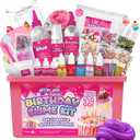 Slime Kit | Glitter Galz Birthday Gifts for Girls Ages 6+ | DIY Make Your own Slime Birthday Party 42 Mix-ins | Arts and Crafts | Slime-Making kit | Slime Activator | Sensory Gifts for Teens, Large