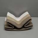 Goodpick Woven Storage Baskets for Organizing, Blanket Basket Living Room, Rope Baskets for Storage, Rectangle Toy Basket With Handles, Brown and White, 18 x 14 x 12 Inches