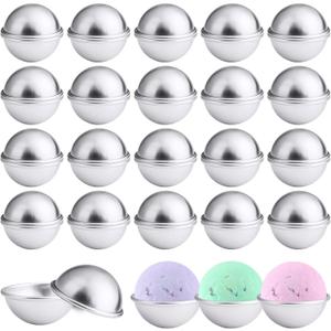 40PCS- Bath Bomb Mold Kit, 20 Set Soap Mold & Bath Bombs Press for DIY Making Supplies (1.8inch)