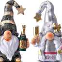 Champagne Gnomes Valentines Day Decorations for Home Party Gnomes Figurines Wine Bar Decor Gnomes Gifts for Women Champagne Birthday Wedding Party Decorations Valentine Gnomes