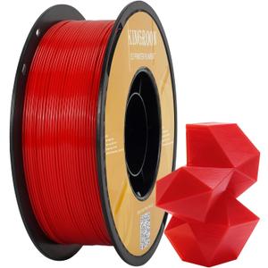 Kingroon High Speed PETG 3D Printer Filament 1.75mm, 3D Printer Rapid Filament for 30-600mm/s Hyper Printing Filament, Dimensional Accuracy +/- 0.03 mm, 1kg Plastic Spool(2.2lbs) (Red)