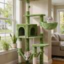 Hey-brother Cat Tree, Multi-Level Sisal Covered Scratching Posts, MPJ050GR