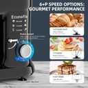 Kitchen Stand Mixer, 6.5Qt Household Stand Mixers, 660W 6+P Speed Tilt-Head Electric Dough Mixer, Food Mixers for Daily Use with Dough Hooks, Whisk, Beater