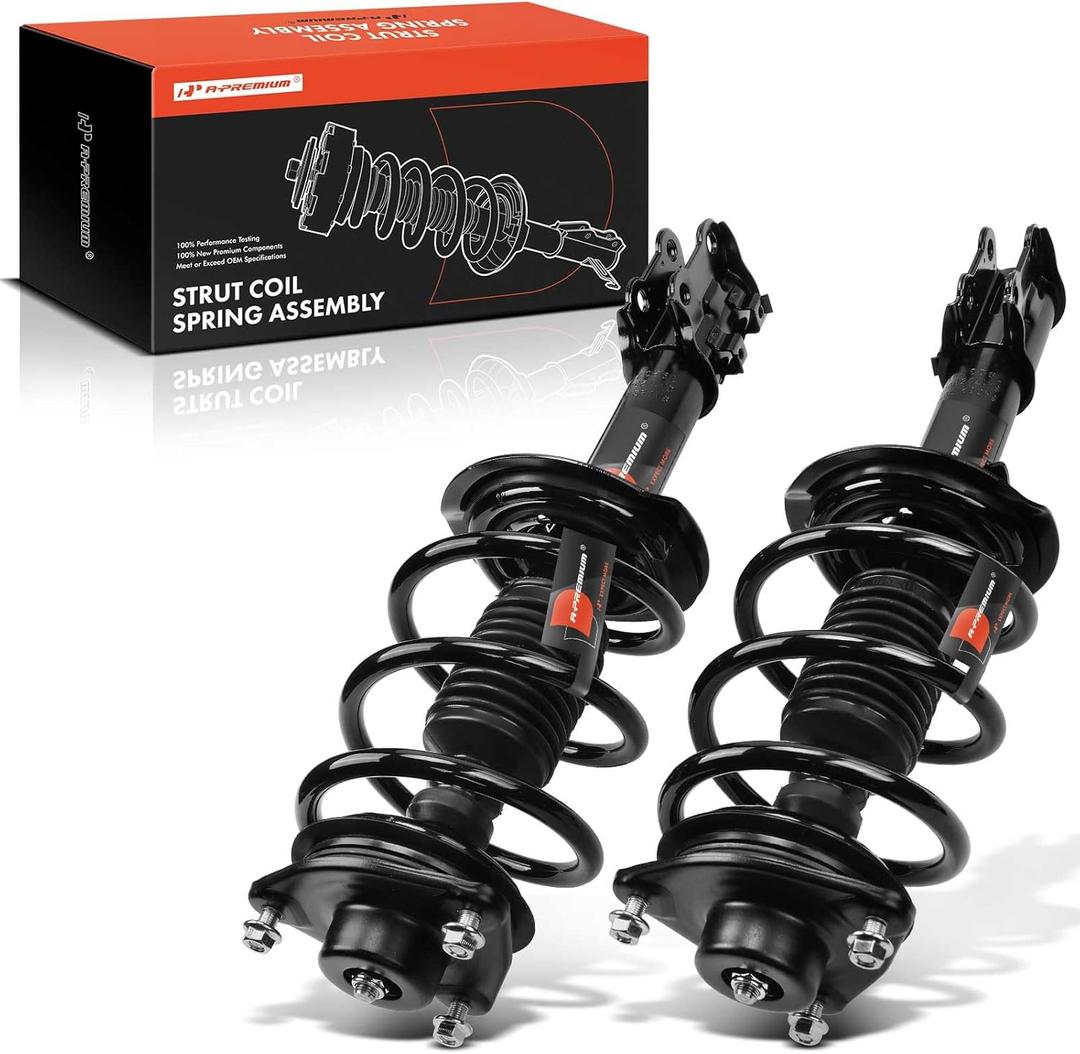 A-Premium Front Pair (2) Complete Strut & Coil Spring Assembly Compatible with Hyundai Sonata, 2011 L4 2.0L 2.4L