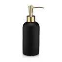 Essentra Home Matte Black Liquid Soap Dispenser with Gold Pump for Bathroom, Bedroom or Kitchen. Great for Hand Lotions and Essential Oils. 10 Fluid Ounce - Matte Black Collection.