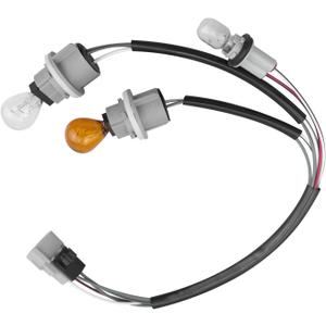 Right Rear Tail Light Socket Wiring Harness with Bulbs Fit for Toyota Tundra 2007-2014 Replace 81555-0C070 815550C070