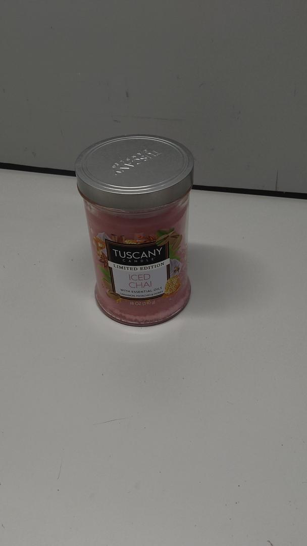 Tuscany Candle Limited Edition Scented Jar Candle - Iced Chai (18 oz)