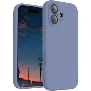 FireNova Magnetic for iPhone 17 Case, Compatible with MagSafe, [Integrated Silicone Camera Control Button] [Camera Protection] Anti-Scratch Microfiber Lining Phone Case, 6.3", Lavender Gray