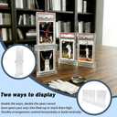 3-Pack Modular PSA Card Display Stand - Horizontal or Vertical Stackable Acrylic Holder for Sports Cards, Trading Cards, PSA Card Case Graded Card Display