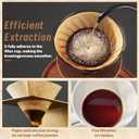 3 x ANTETOK Disposable Coffee Filters - 100 Count Cone Coffee Filters #2,Unbleached Natural Coffee Paper Filters 2-6 Cup,Compatible with Pour Over Coffee Maker