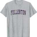Fullerton California CA Vintage Athletic Sports T-Shirt, Small