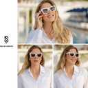 SOJOS Retro Oversized Polarized Cat Eye Sunglasses Womens Vintage Shades Trendy Stylish Sunnies SJ2291