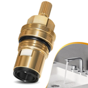 (15)
45882000 Hot Cartridge Replacement for Grohe Ceramic cartridge - 1/2" - 1/4 Turn - Anti-Clockwise Open,90 Degrees Right Hand Stop.