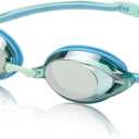 Speedo Women's Swim Goggles Mirrored Vanquisher 2.0 (Blue/Grey)
