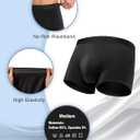 Varmax Incontinence Underwear for Men, Cotton Reusable Washable Leakproof Boxer Briefs, Heavy Flow Bladder Leak Men's Incontinence Underwear, Medium