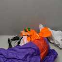 5FT Halloween Inflatable Outdoor Decoration Pumpkin Ghost with Built-in LEDs Blow Up for Halloween Party Holiday Indoor Outdoor Garden Lawn Yard Decorations