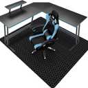 Office Chair Mat for Hard Floor, SALLOUS 63" x 51" Large Office Chair Mat, Gaming Chair Mat for Hardwood Floor, Multi-Purpose Floor Protector Desk Chair Mat for Home Office (Black)