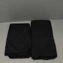 Pureegg Rectangle Table Cloth 60" x 102"  Durable Polyester Tablecloth Offers Reusable & Washable Protection, Ideal for Outdoor Party, Picnic, Wedding, Banquet and Birthday, 2 Pack, Black