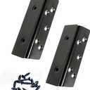 Bed Frame Hardware Bed Post Double Hook Slot Brackets Attachment Hardware, Heavy Duty Bed Frame Brackets for Wooden Bed-Set of 2 (Screws Included)