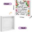 2 x Aunt Gifts from Niece Unique Aunt Birthday Gifts Wooden Block Sign Home Office Desk Sign Decor Present for Auntie Christmas Thanksgiving Wedding Mother's Day for Aunt