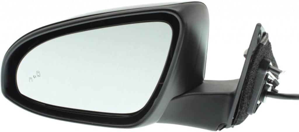 For Toyota Camry 2016 2017 Door Mirror Driver Side | Power | Heated | Manual Folding | w/Blind Spot Detection | Paintable | 8790606051, 8794506060C0, 8790706011 | TO1320375