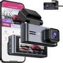 OMBAR Dash Cam Front and Rear 5G WiFi, Dash Cam 4K/2K/1080P+1080P, Dash Camera for Cars with 3.18" LCD Screen, Dashcam Car Camera with WDR Night Vision, G-Sensor, Loop Recording, SD Card Not Included
