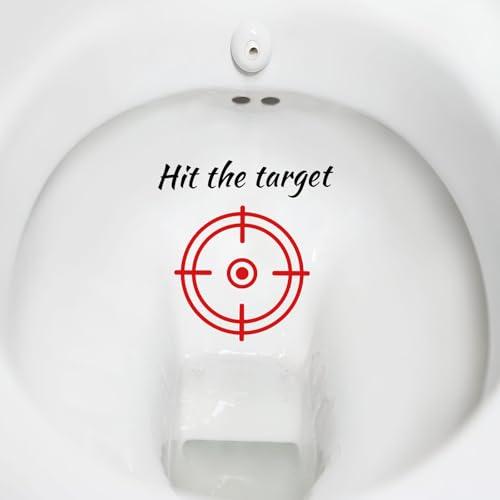 TESWEY Toilet Target Aiming Stickers, Multicolor Target Design for Toilet Training, Bathroom & Restroom