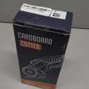 Cordless Electric Scissors: 4V Rechargeable Rotary Cardboard Cutter, 3000mAh Battery, with LED Light, 2 Blades, Box Cutter for Fabric Carpet Carton Plastic Leather Cloth (Pink)