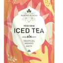 Harney & Sons Fresh Brew Tropical Mango Black Iced Tea, 15 Tea Bags | Black tea with mango, coconut, and orange flavors. 15 tea bags brew up to 30 quarts. (EXP 03/18/27)