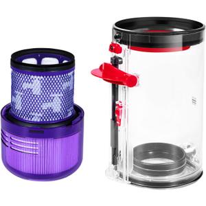Upgraded Canister Replacement Compatible With Dyson V11 Torque Drive V11 Animal V11 Complete V11 V15 Extra V15S Detect Submarine SV14 SV15 SV22 Vacuum Dust Bucket Filter Attachments Parts 965443-01