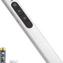 Presentation Clicker Wireless Presenter Remote with Hyperlink & Volume Remote Clicker for PowerPoint Office Classroom Presentation Remote Control Pointer Slide Advancer (Battery Included)